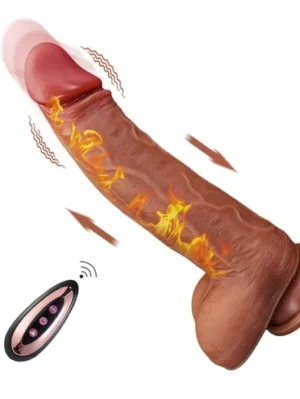 Telescopic Vibrating Dildo with Suction Cup